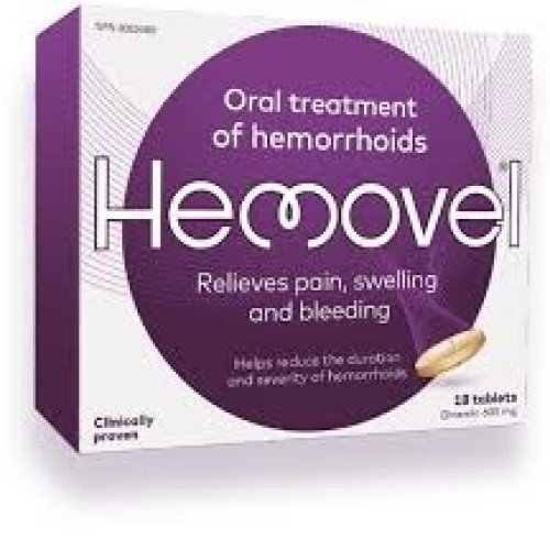 Hemovel Oral Treatment Of Hemorrhoids 18 Tablets